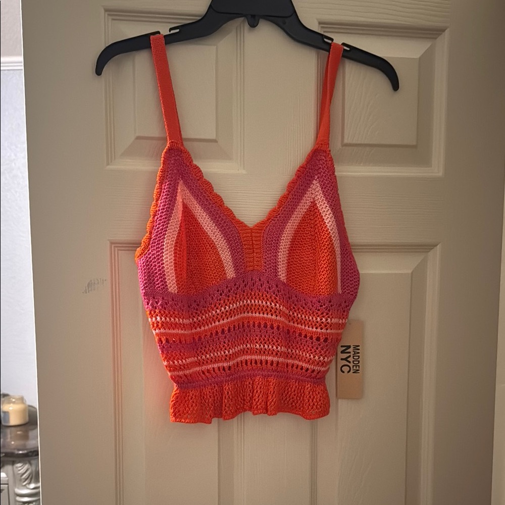 Colorful Knit Crop Top